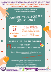 28/09/23 | Forum-théâtre dédié aux aidants par la Plateforme d’Accompagnement et de Répit Oise Est
